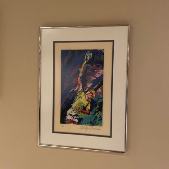 LEROY NEIMAN TENNIS CLASSIC SERVE FRAME - Picture 1 of 4